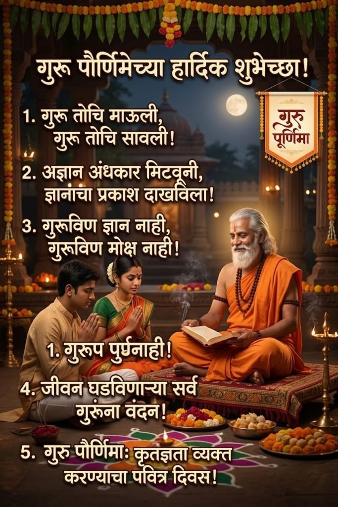 Best Guru Purnima Captions in Marathi
