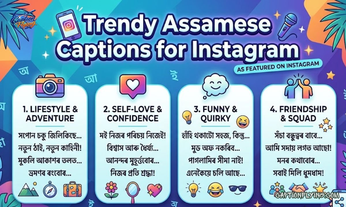 180+ Trendy Assamese Captions for Instagram | Best Assamese Quotes & Stylish Captions 
