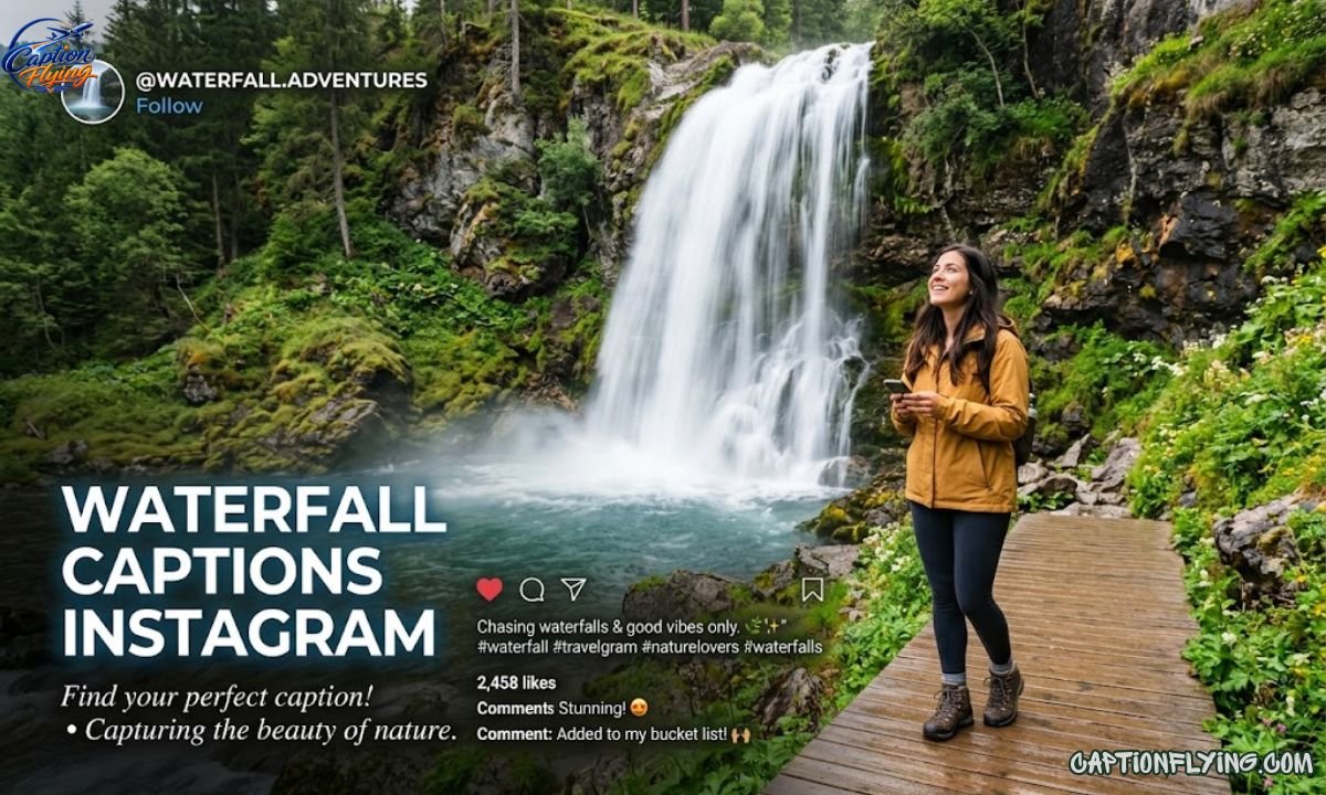 200+ Best Waterfall Captions for Instagram | Nature, Travel, Adventure & Aesthetic Captions