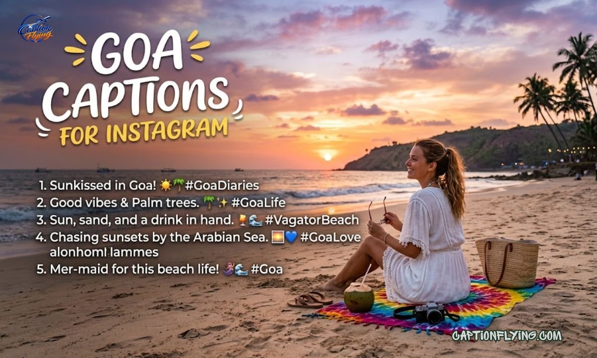 250+ Best Goa Captions for Instagram | Beach, Travel, Fun & Aesthetic Goa Captions 