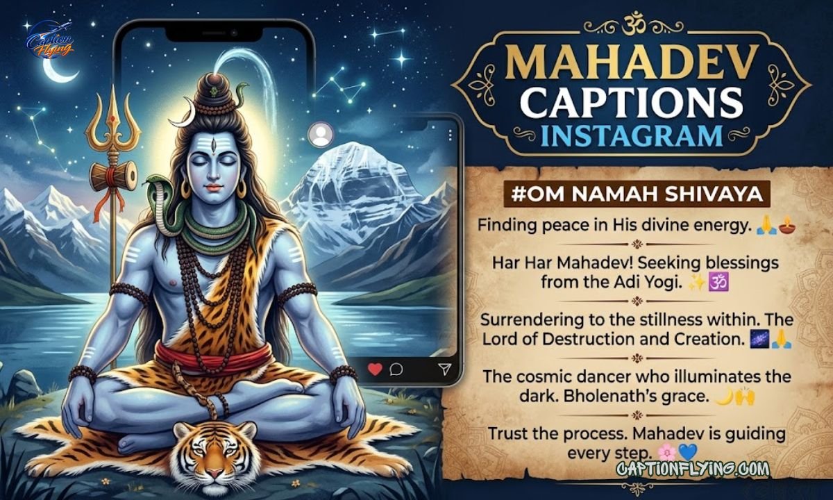 250+ Best Mahadev Captions for Instagram | Powerful, Devotional & Spiritual Captions 