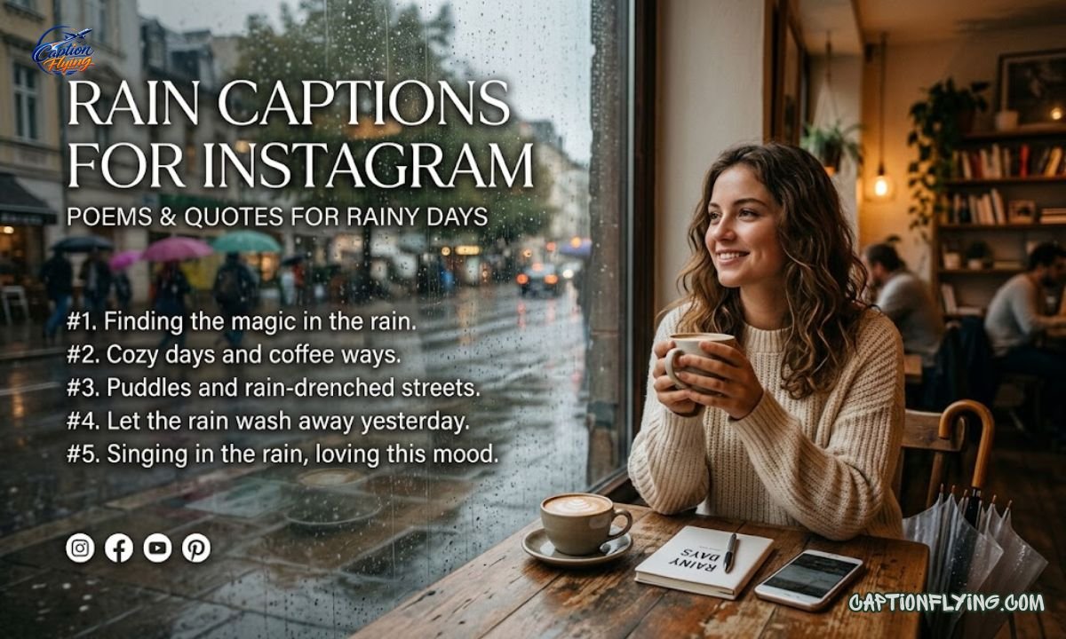 250+ Best Rain Captions for Instagram | Cute, Romantic, Aesthetic & Monsoon Captions