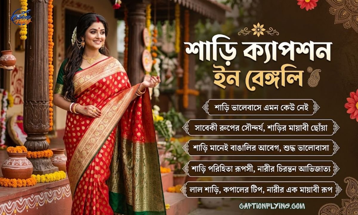 250+ Best Saree Captions in Bengali | সুন্দর, Stylish & Traditional Saree Captions 