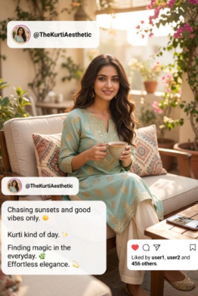 Aesthetic Kurti Captions for Instagram