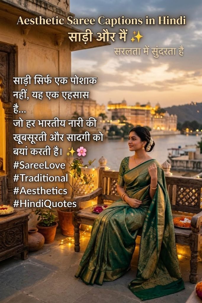 Aesthetic Saree Caption for Instagram in Hindi