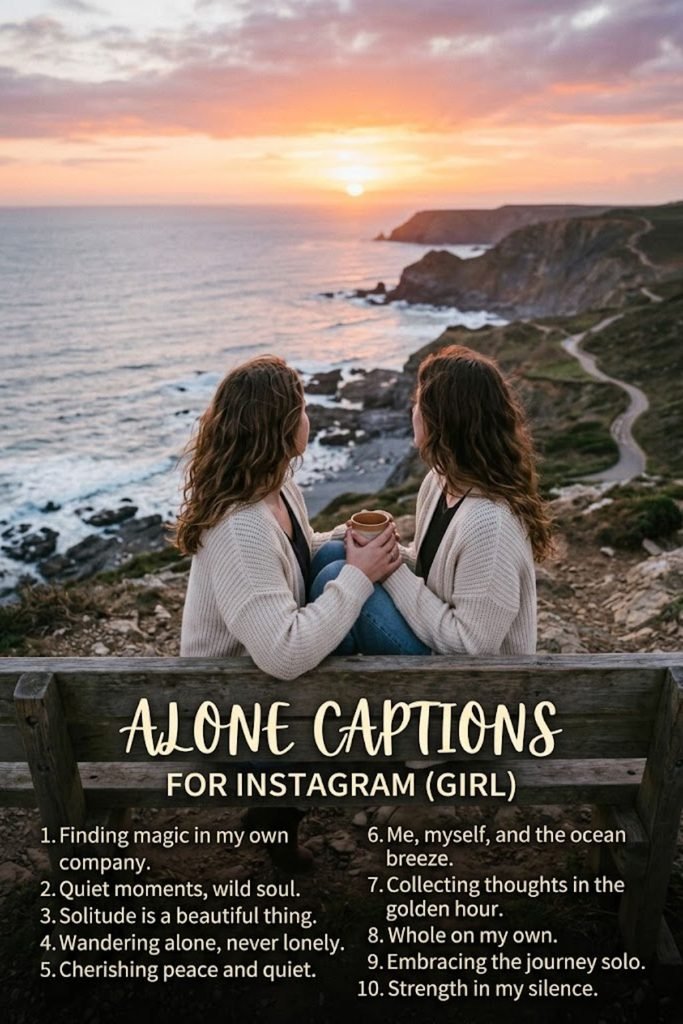 Alone Captions for Instagram for Girl