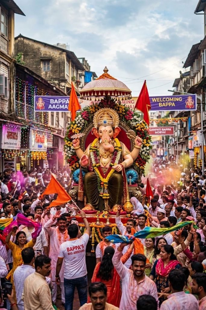 Bappa Arrival Captions