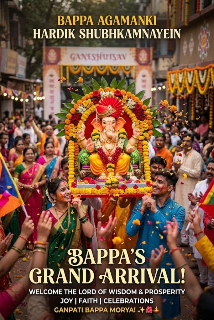 Bappa Arrival Captions