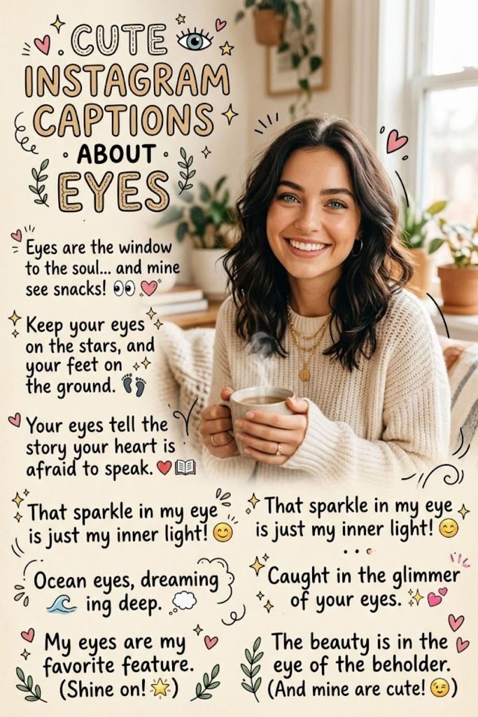 Cute Instagram Captions About Eyes
