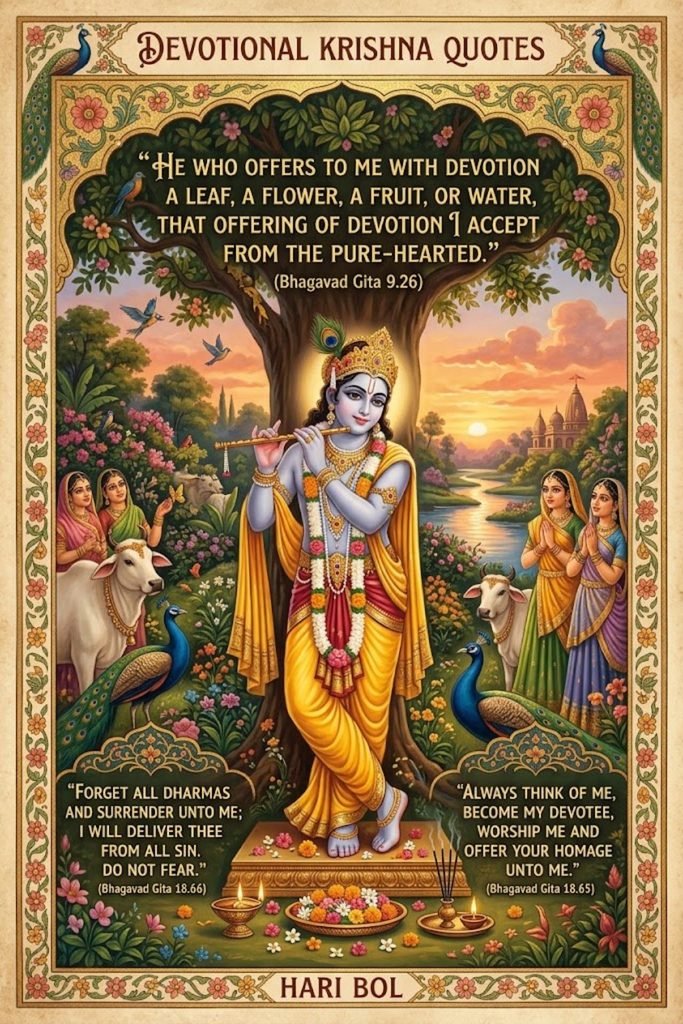 Devotional Krishna Quotes