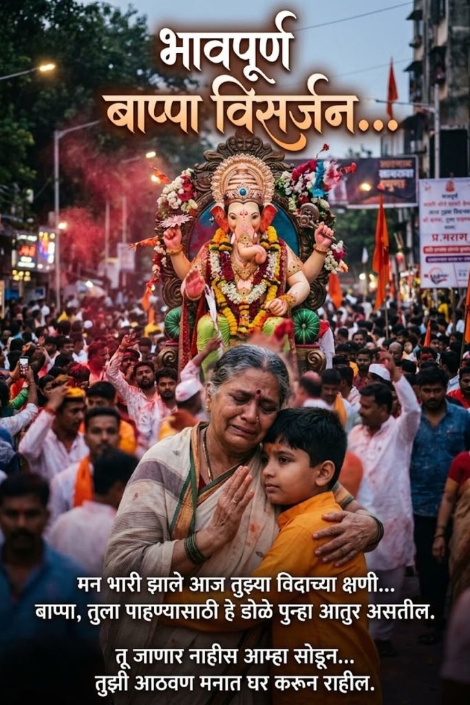 Emotional Ganpati Bappa Captions in Marathi
