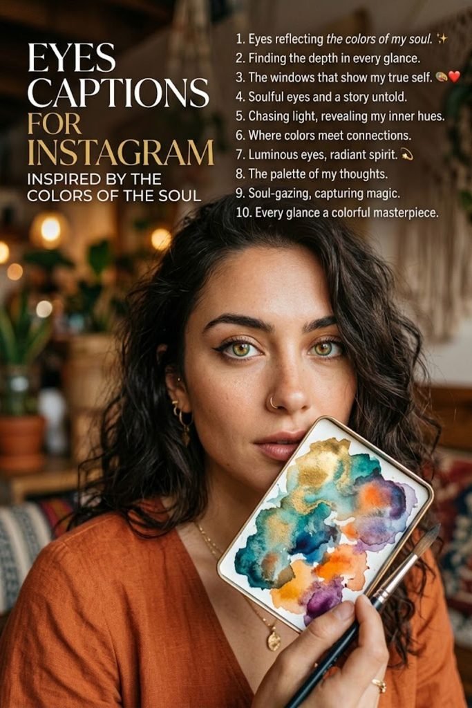 Eyes Captions for Instagram Inspired by the Colors of the Soul
