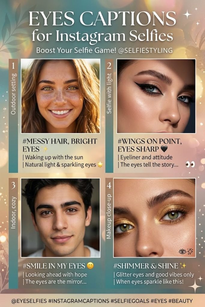 Eyes Captions for Instagram Selfies