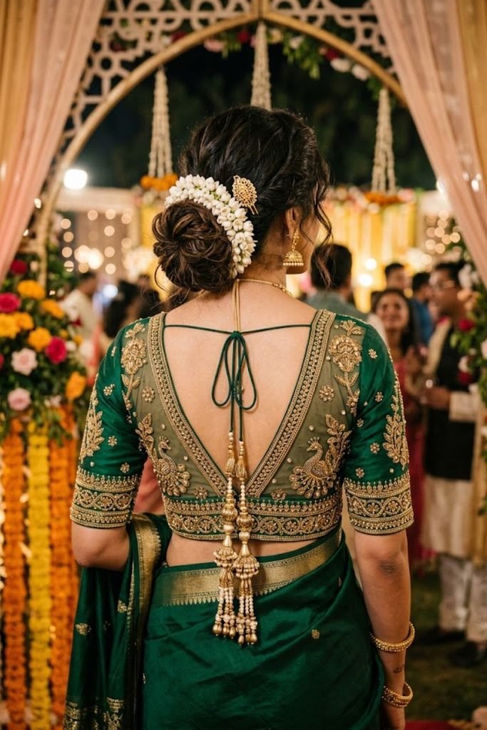 Fancy Blouse Design Back Side 🎉