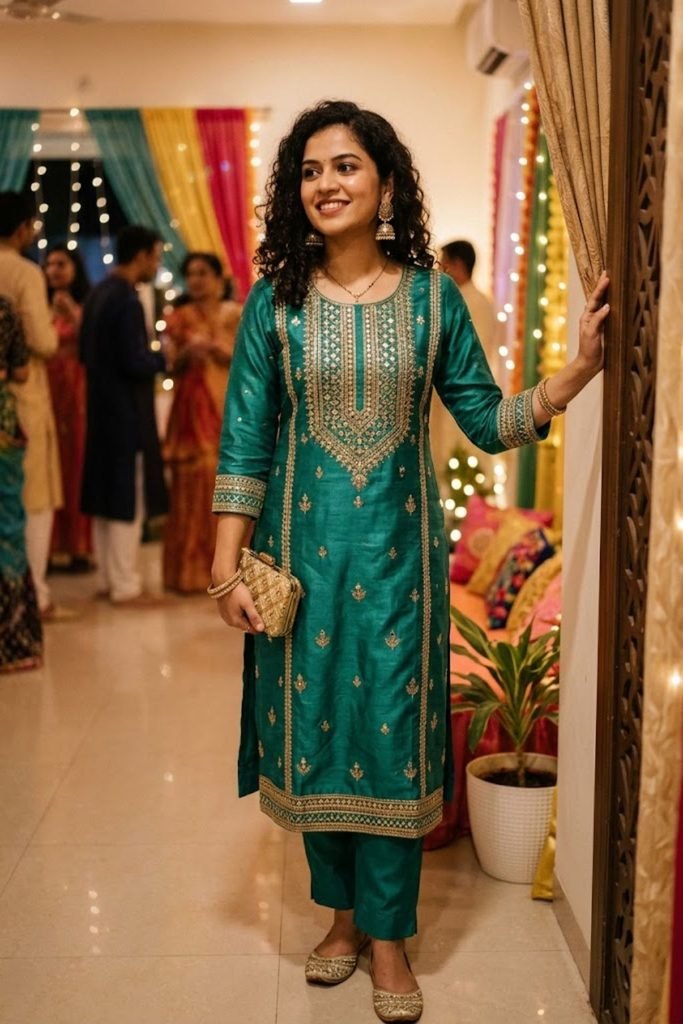Festive & Party Kurti Captions