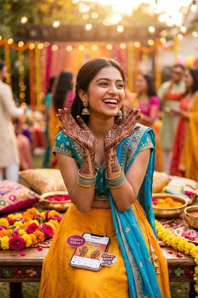 Festival Ready Mehndi Captions For Instagram With Joy