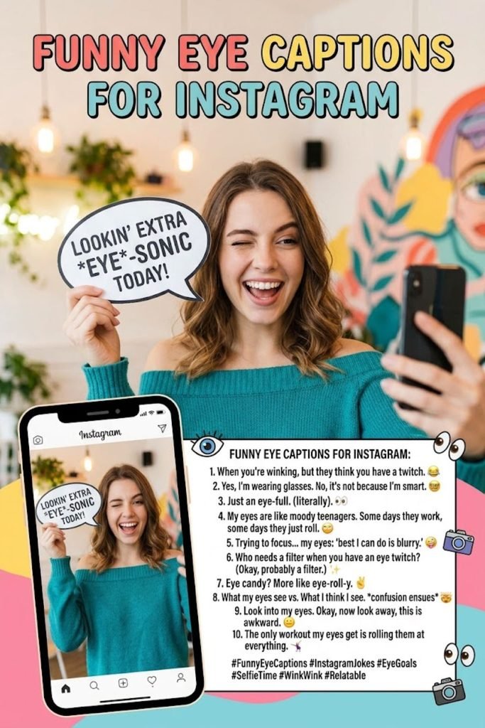 Funny Eye Captions for Instagram