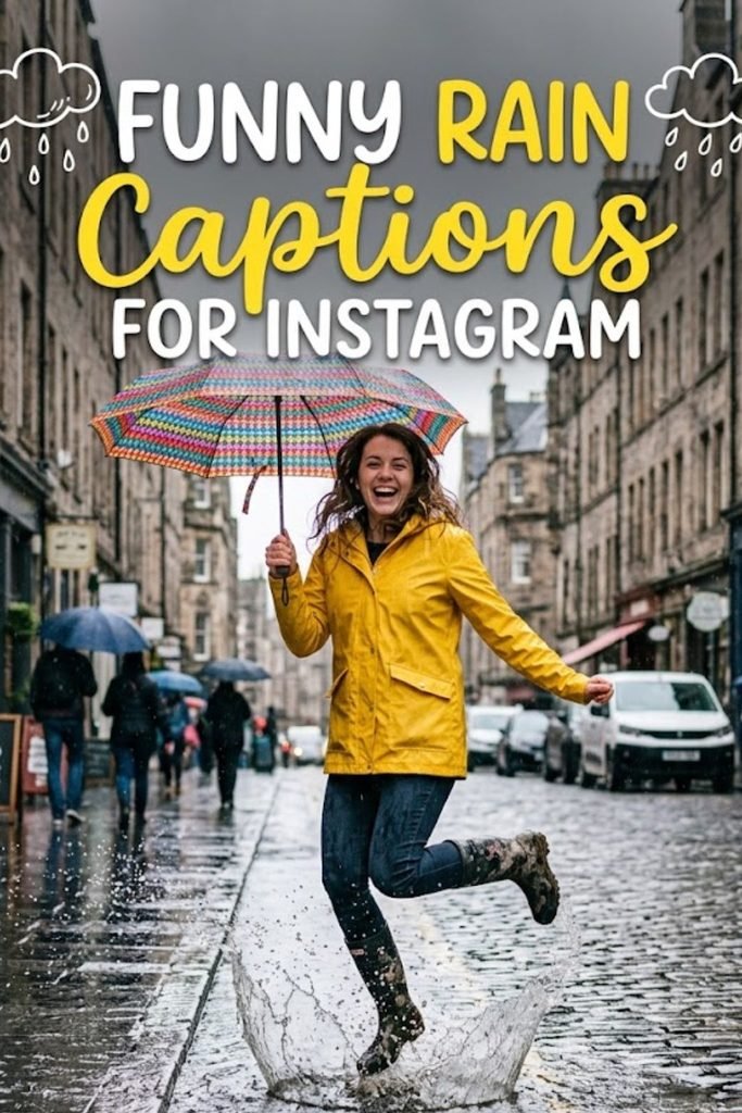 Funny Rain Captions for Instagram 😂