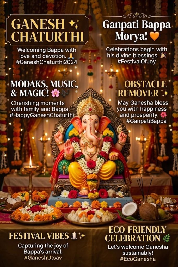 Ganesh Chaturthi Instagram Captions