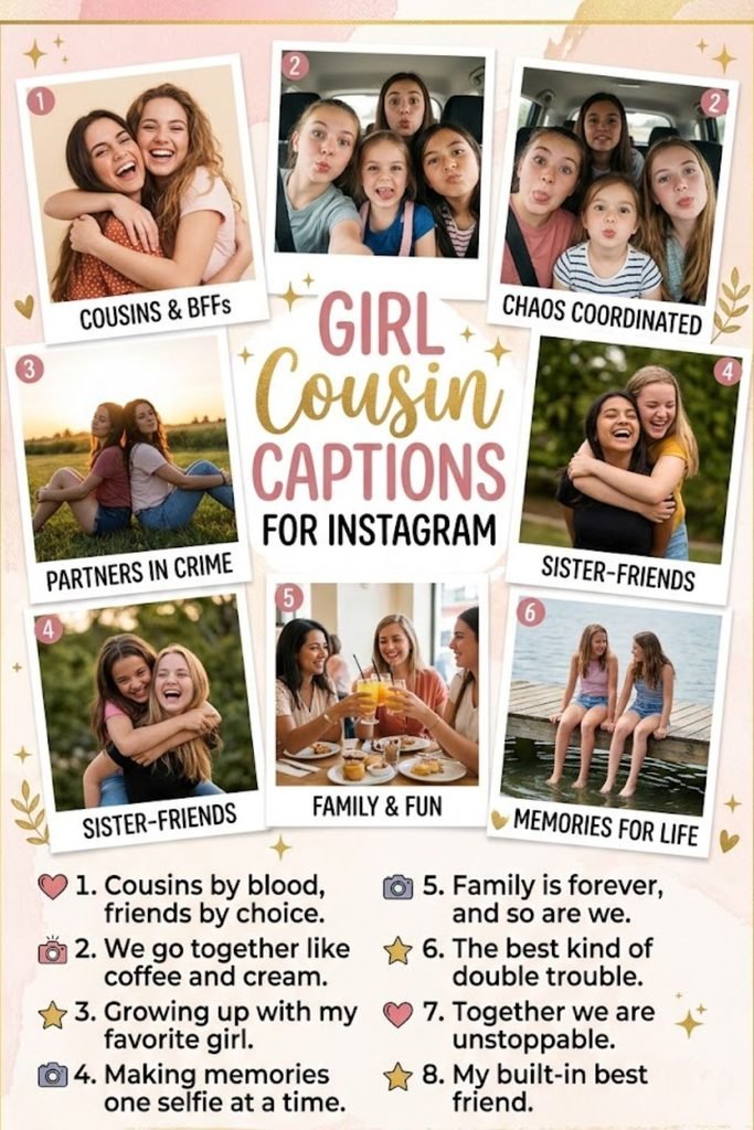Girl Cousin Captions for Instagram