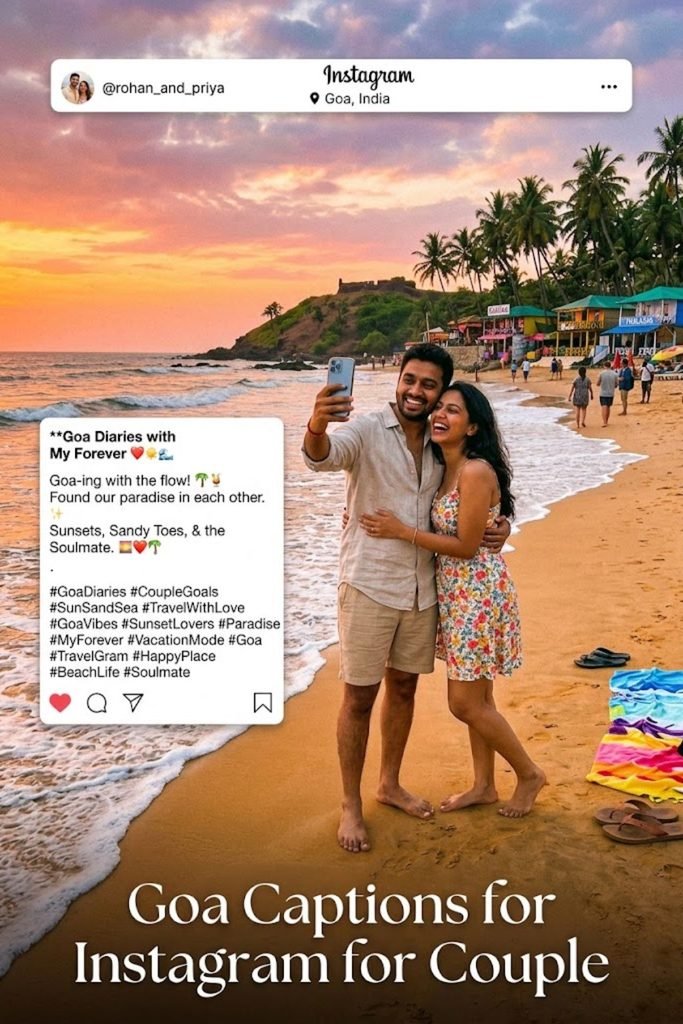 Goa Captions for Instagram for Couple