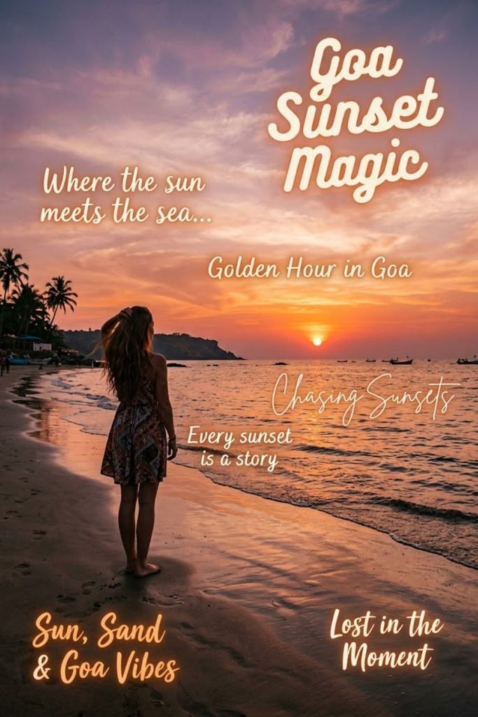 Goa Sunset Captions