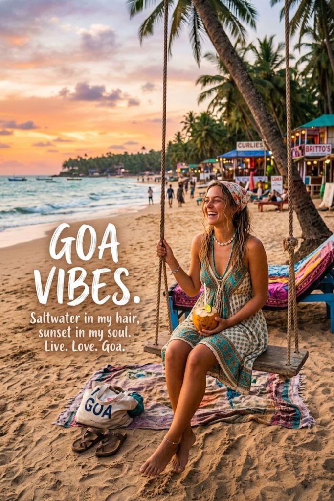 Goa Vibes Caption
