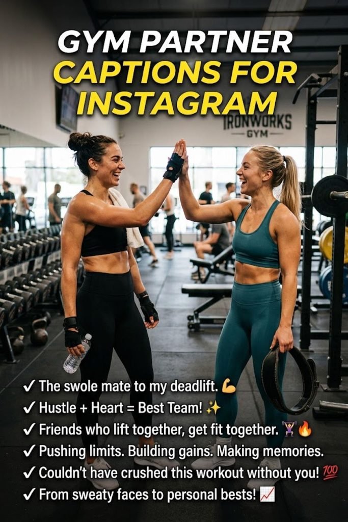 Gym Partner Captions for Instagram 🤝