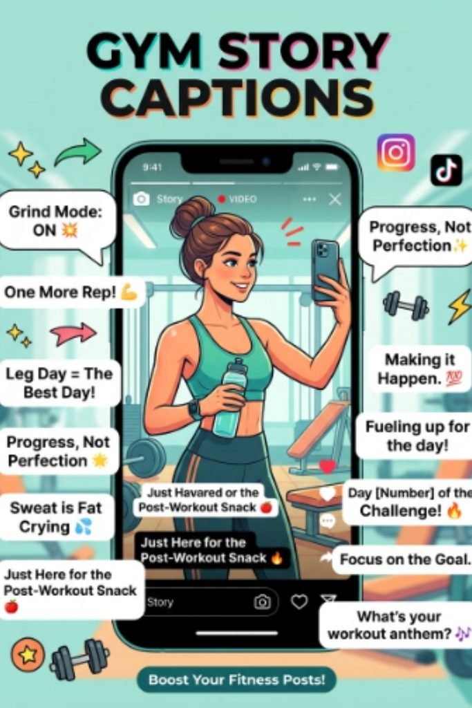 Gym Story Captions 📸