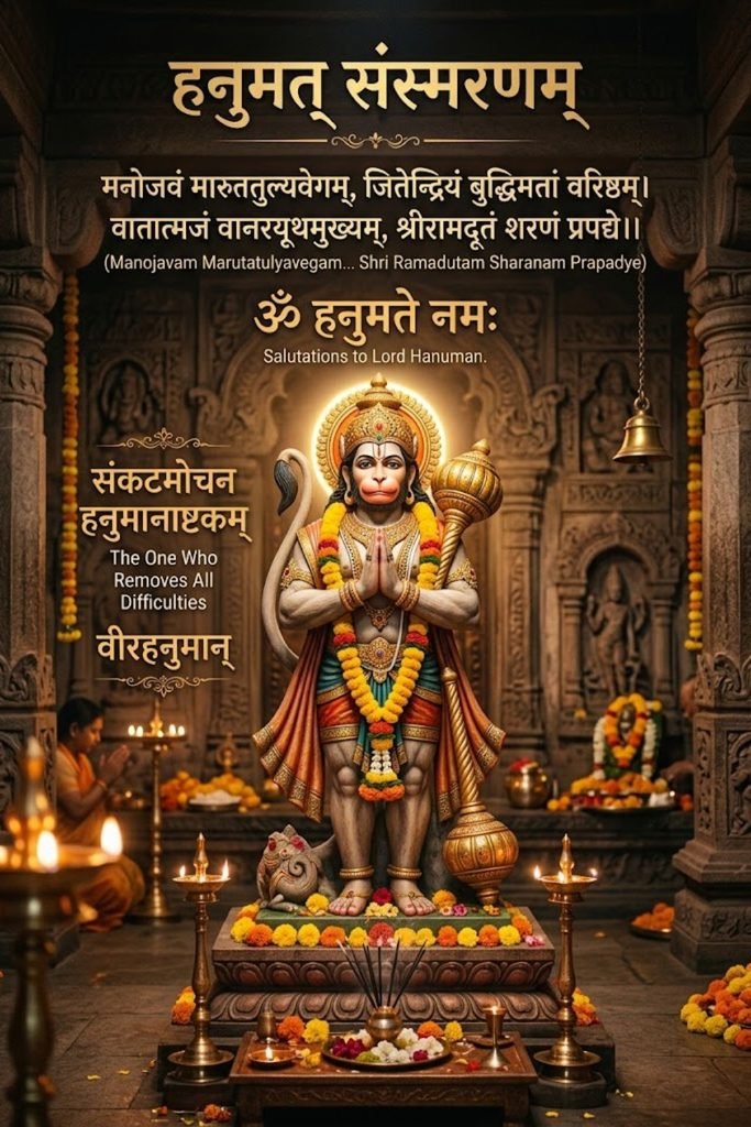 Hanuman Captions for Instagram in Sanskrit