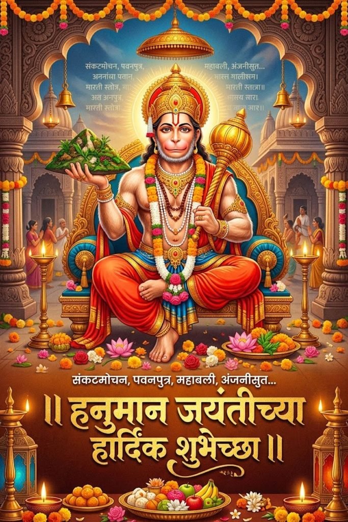 Hanuman Jayanti Caption in Marathi