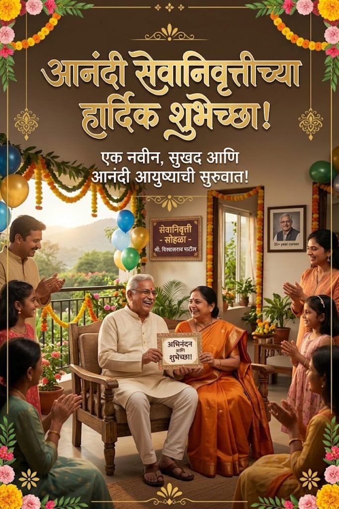 Happy Retirement Wishes in Marathi