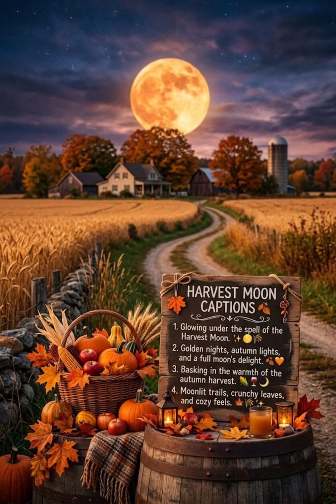 Harvest Moon Captions 🍂