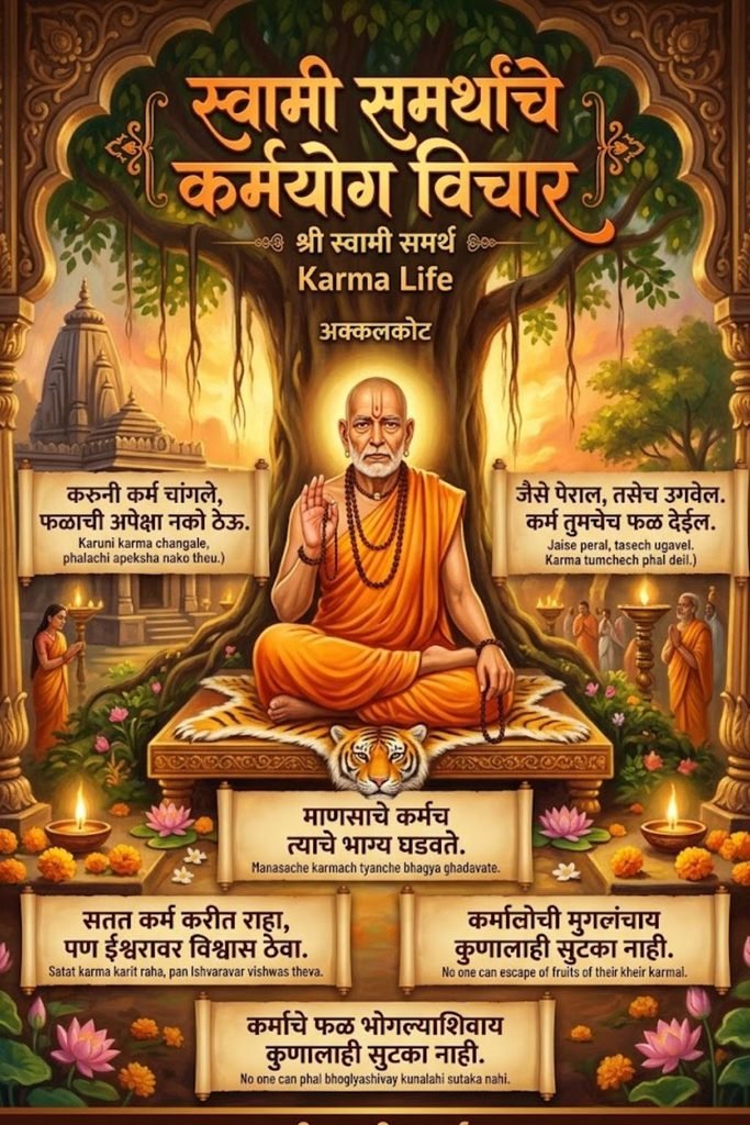 Karma Life Swami Samarth Quotes in Marathi