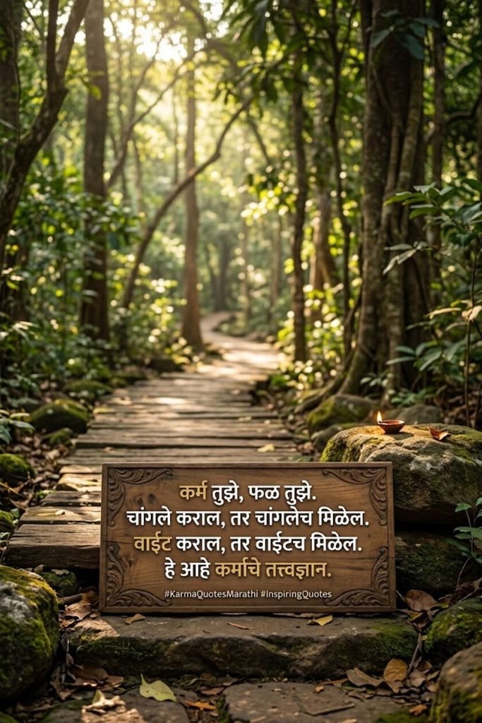 Karma Quotes in Marathi for Instagram