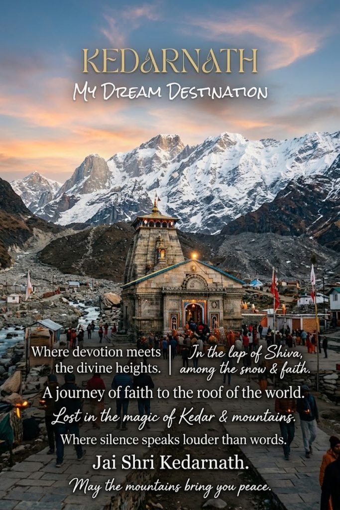 Dream Destination Kedarnath Quotes
