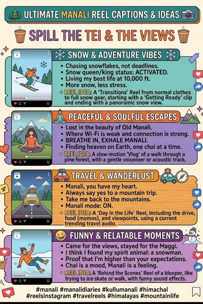 Manali Captions for Instagram Reels