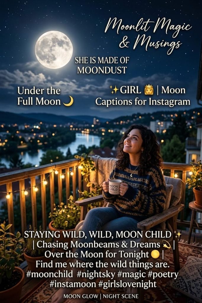 Moon Captions for Instagram for Girl 👸