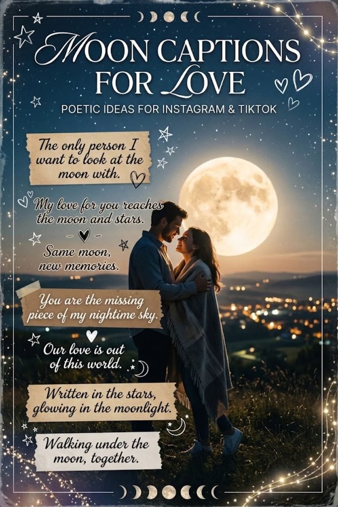 Moon Captions for Love ❤️