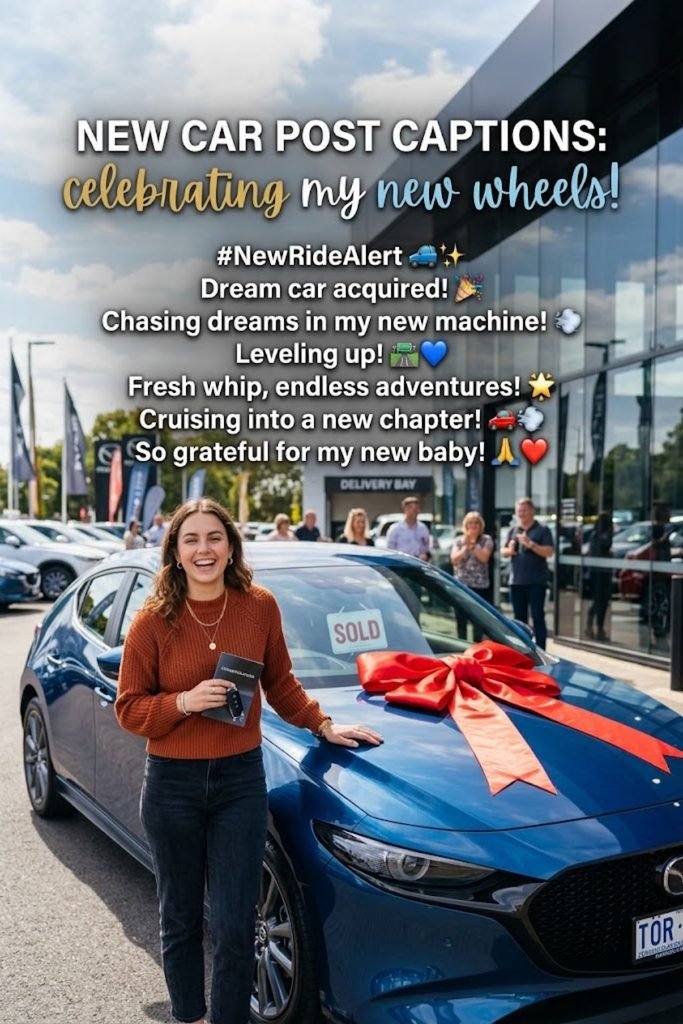 New Car Post Captions