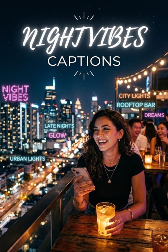 Night Vibes Captions 🌃