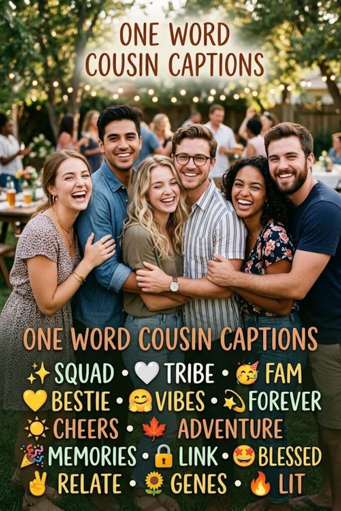 One Word Cousin Captions for Instagram