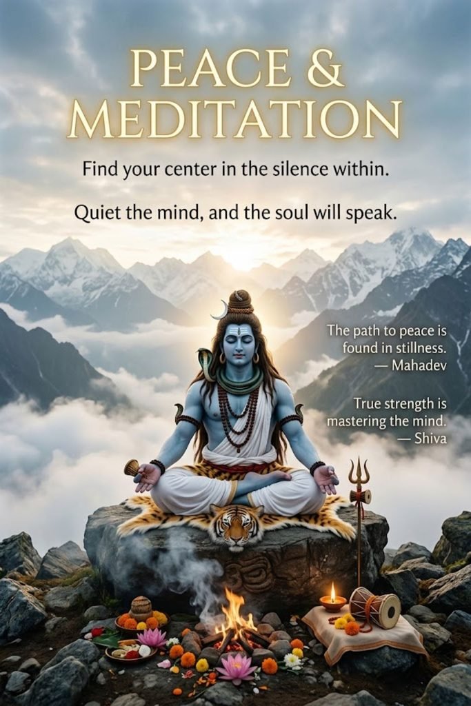 Peace & Meditation Mahadev Quotes