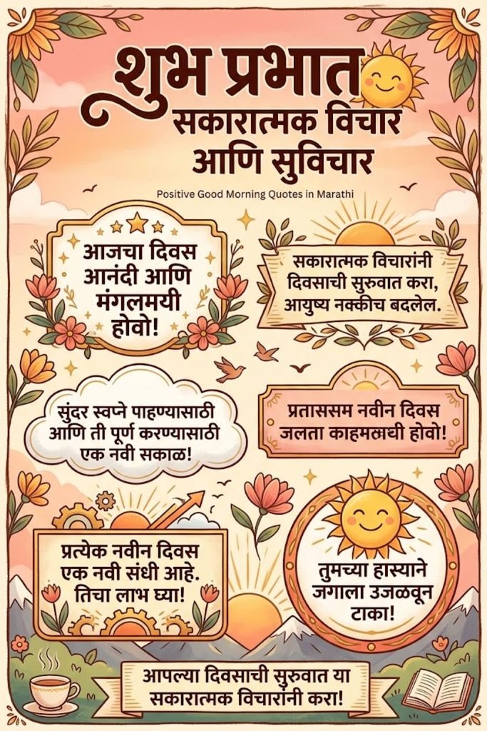 Positive Good Morning Quotes in Marathi