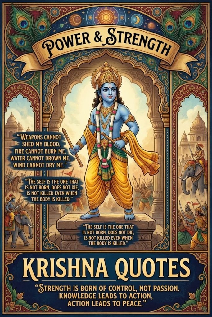 Power & Strength Krishna Quotes
