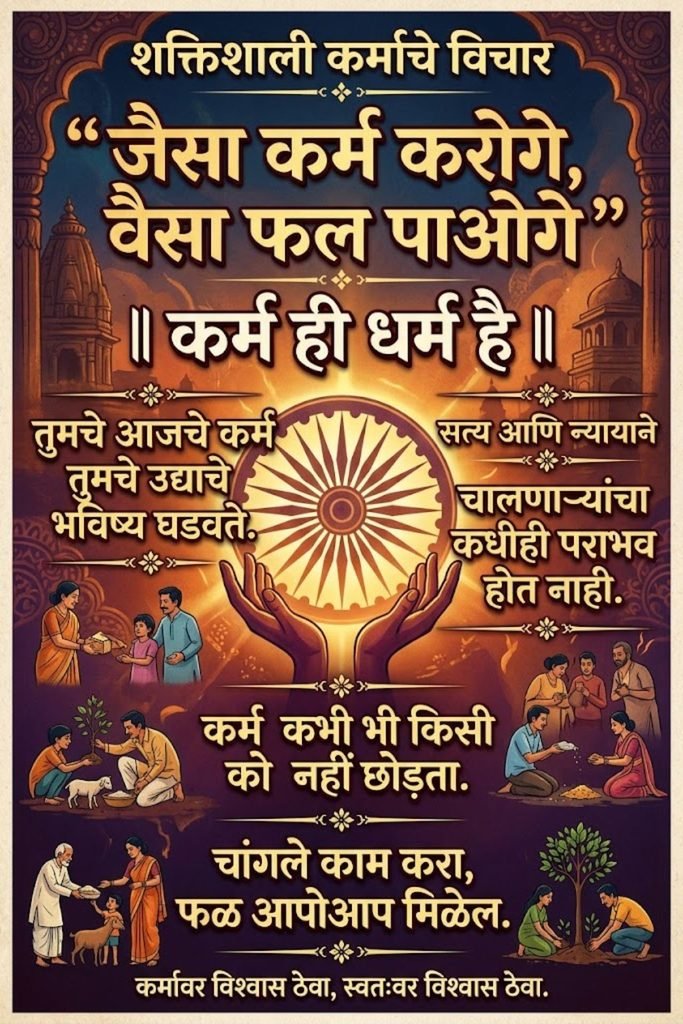 Powerful Karma Quotes in Marathi