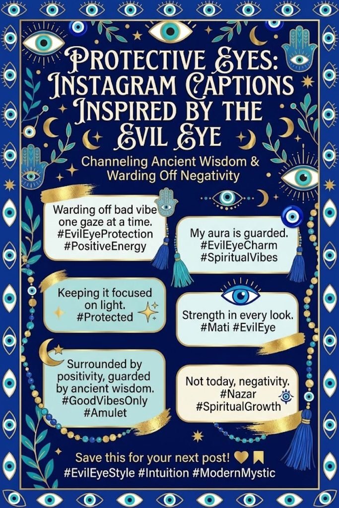Protective Eyes Instagram Captions Inspired by the Power of the Evil Eye