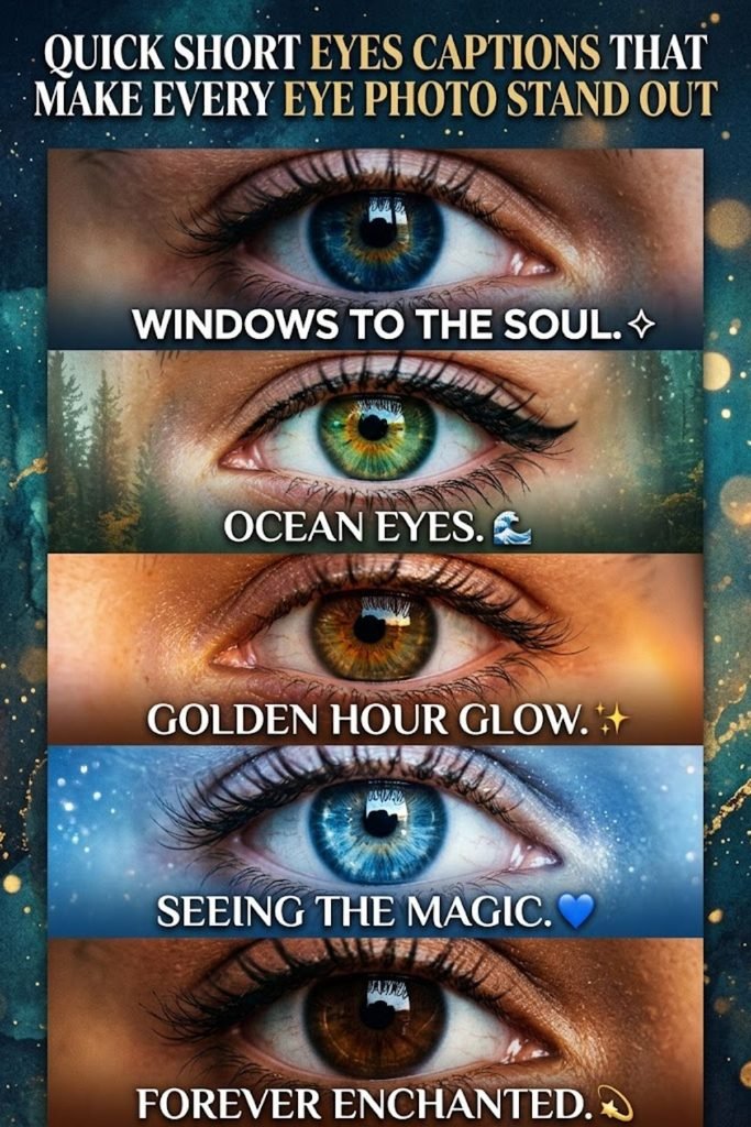 Quick Short Eyes Captions That Make Every Eye Photo Stand Out