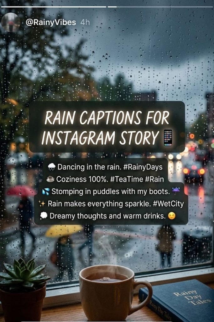 Rain Captions for Instagram Story 📱