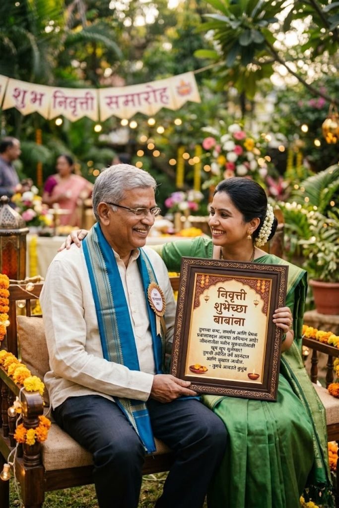 Retirement Wishes for Father in Marathi